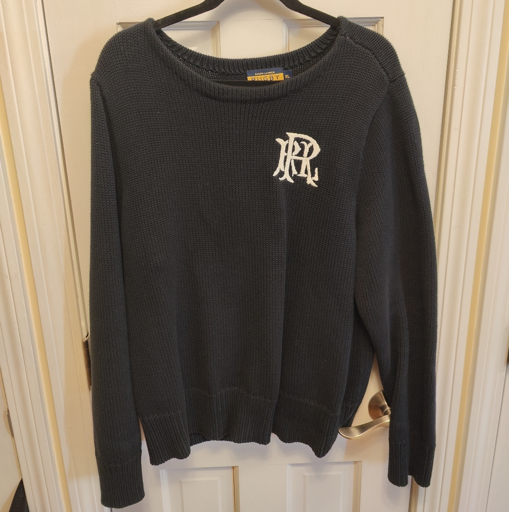 Rare Rugby Ralph Lauren Sweater - Vintage XLarge Navy